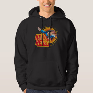 Moletom Com Capuz Super-Homem Herói com Coração