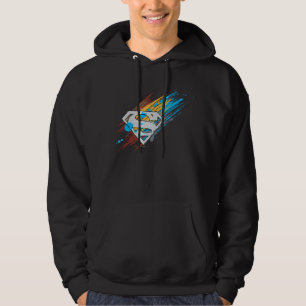 Moletom Com Capuz Super-Homem Logotipo Paint Streaks