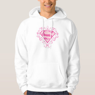 Moletom Com Capuz Supergirl Pink Stripes