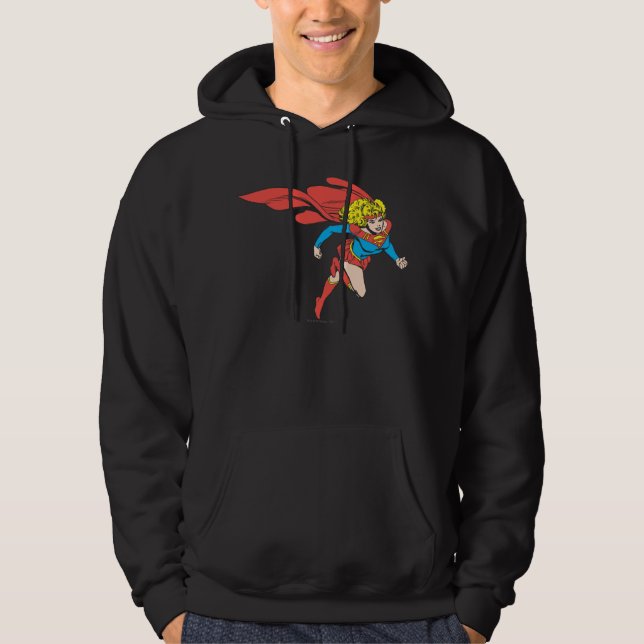 Moletom Com Capuz Supergirl Salta Direita (Frente)