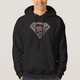 Moletom Com Capuz Superman S-Shield | Cinza e Logotipo da Cidade Ver
