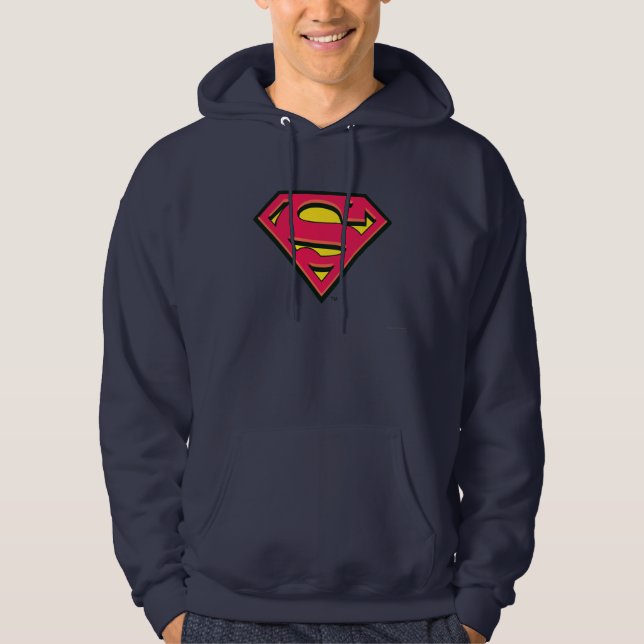 Moletom Com Capuz Superman S-Shield | Logotipo clássico (Frente)