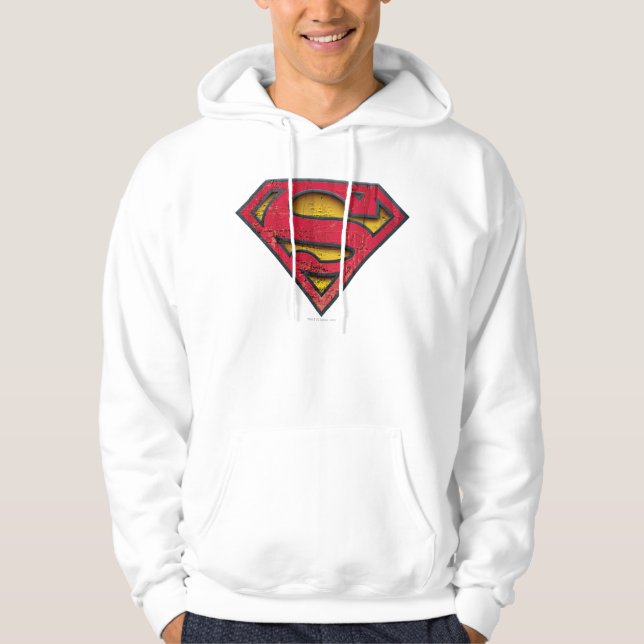 Moletom Com Capuz Superman S-Shield | Logotipo em relevo (Frente)
