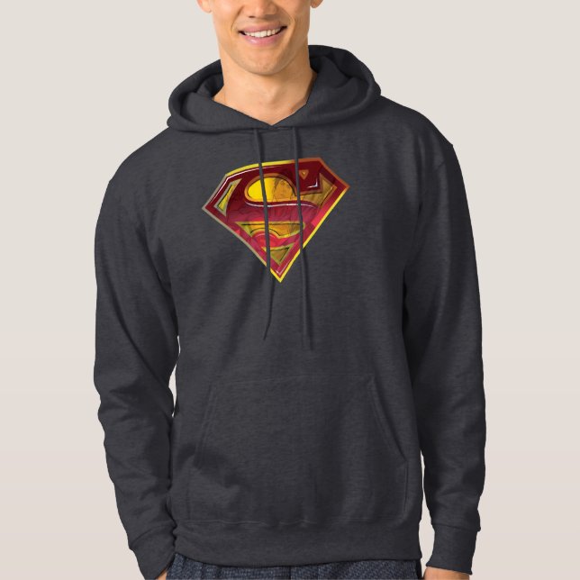 Moletom Com Capuz Superman S-Shield | Logotipo Reflexo (Frente)