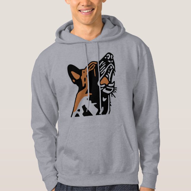 Moletom Com Capuz sweat grita malinois (Frente)