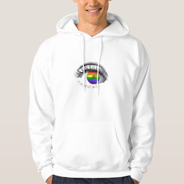 Moletom Com Capuz Sweat Shirt Rainbow Eye (Frente)