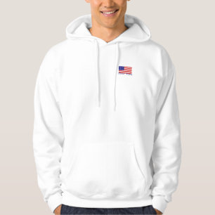 Moletom Com Capuz Sweatshirt Básica De Bandeira Americana