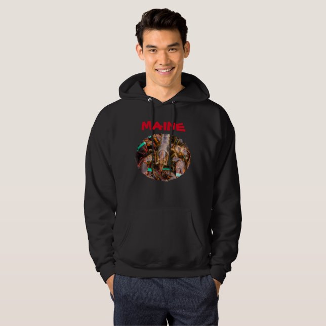 MOLETOM COM CAPUZ SWEATSHIRT DO MAINE (Frente Completa)