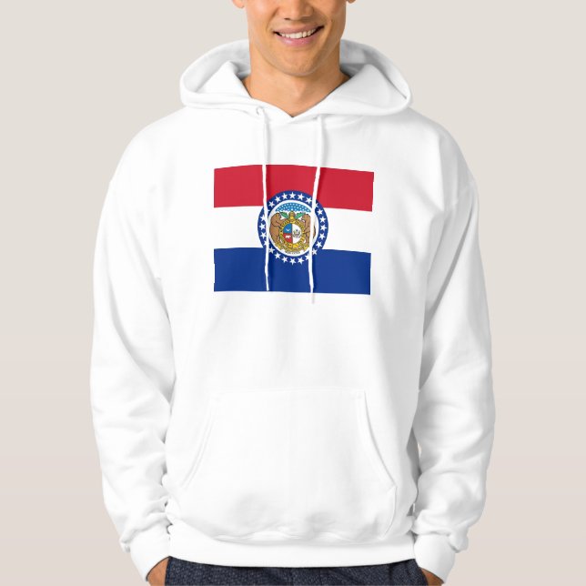 Moletom Com Capuz Sweatshirt Hooded com bandeira americana (Frente)
