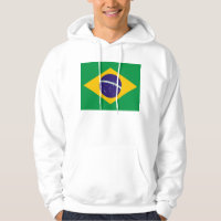 Sweatshirt Hooded com Bandeira do Brasil