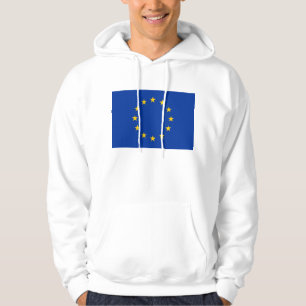 Moletom Com Capuz Sweatshirt Hooded com pavilhão da União Europeia