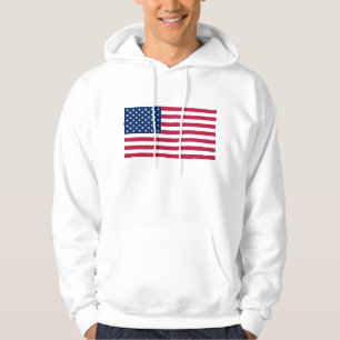 Moletom Com Capuz Sweatshirt Hooded com pavilhão dos EUA
