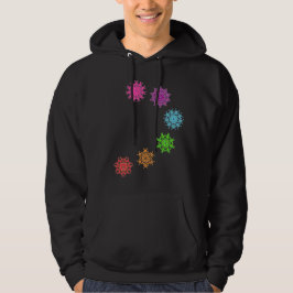 Moletom Com Capuz Sweatshirt psychédélique chakras