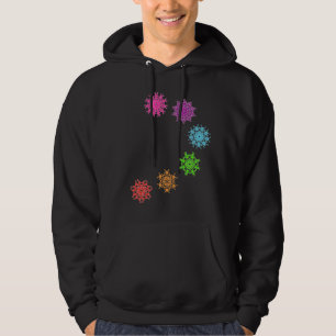 Moletom Com Capuz Sweatshirt psychédélique chakras