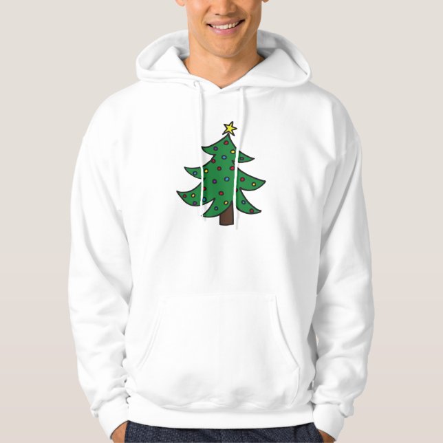 Moletom Com Capuz Sweet da Árvore Natal (Frente)