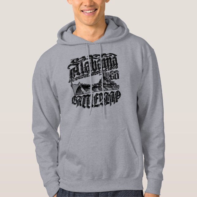 Moletom Com Capuz T-Shirt Alabama (Frente)