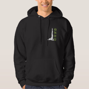 Moletom Com Capuz T-shirt da obscuridade da pose da ioga da inversã