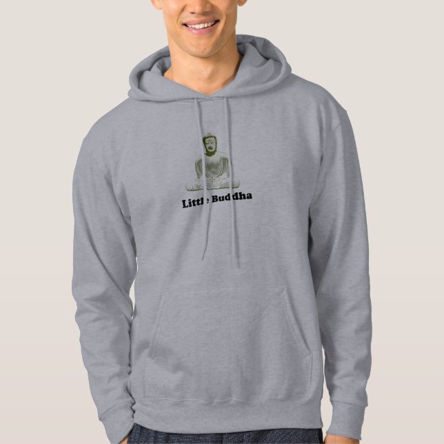 Moletom Com Capuz T-shirt pequeno do bebê de Buddha (Frente)