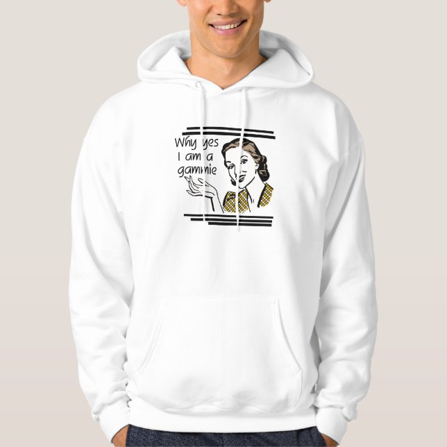 Moletom Com Capuz T-shirt retros e presentes de Gammie (Frente)