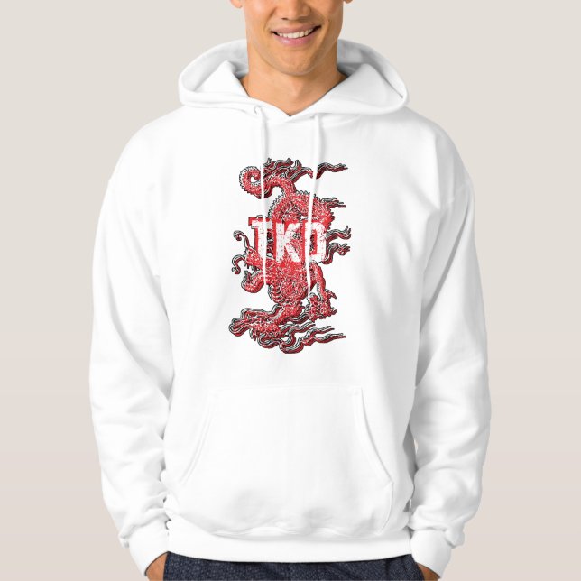 Moletom Com Capuz Tae Kwon faz o Hoodie do dragão (Frente)
