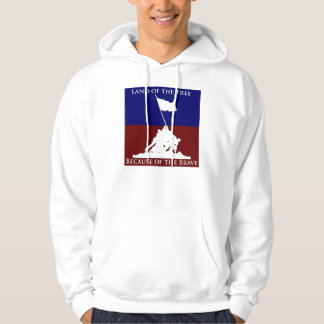 Moletom Com Capuz Terra do livre devido ao bravo: Iwo Jima