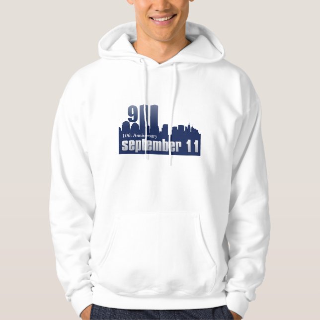 Moletom Com Capuz Th dos 9 /11 de setembro de 11 - 10o Hoodie do (Frente)