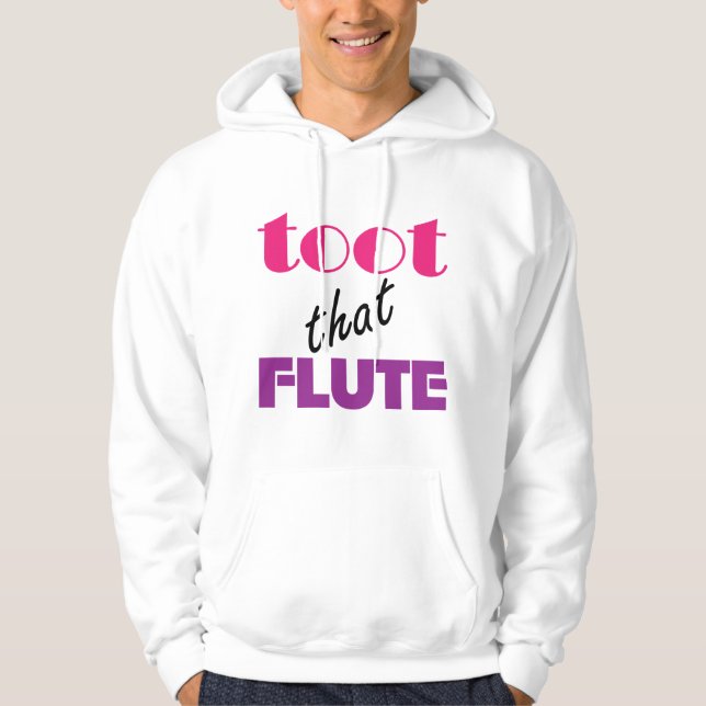 MOLETOM COM CAPUZ TOOT COR-DE-ROSA QUE FLUTE (Frente)
