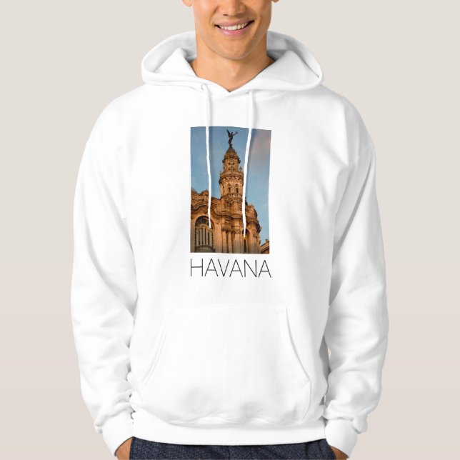Moletom Com Capuz Torre de edifício antigo, Havana, Cuba (Frente)