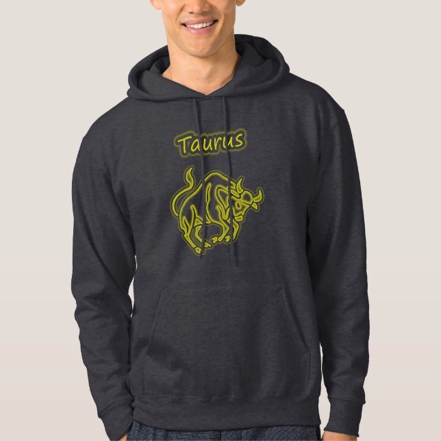 Moletom Com Capuz Touro brilhante (Frente)
