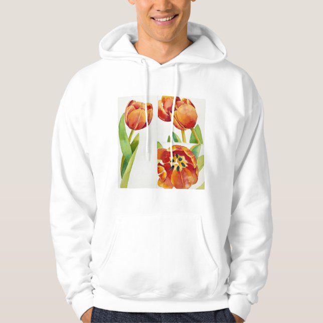 Moletom Com Capuz Três estudos da tulipa em um 2013 certo (Frente)