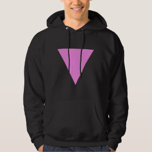 Moletom Com Capuz Triângulo cor-de-rosa