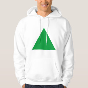 Moletom Com Capuz Triângulo - Verde-Grama