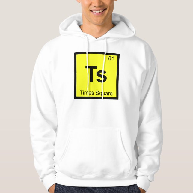 Moletom Com Capuz Ts - Times Square Nova York Símbolo da Química (Frente)