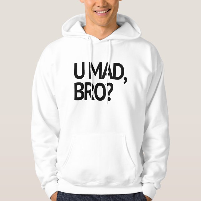 MOLETOM COM CAPUZ U LOUCO, BRO? EU SOU NEM SEQUER LOUCO (Frente)