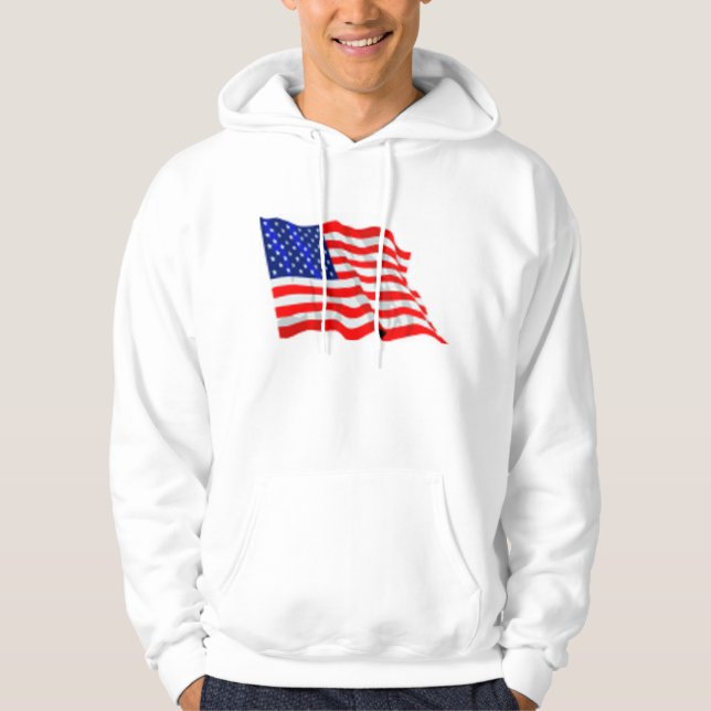 Moletom Com Capuz U.S. Bandeira (Frente)