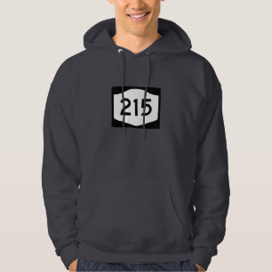 Moletom Com Capuz Um hoodie simples com código de área 215 dos
