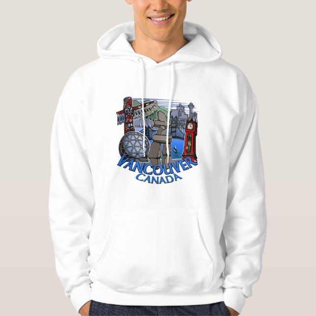 Moletom Com Capuz Vancouver Souvenir Hoodie Vancouver Canada Hodies (Frente)