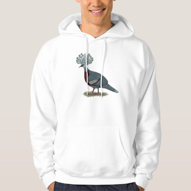 Moletom Com Capuz Victoria Crowned Pigeon (Frente)