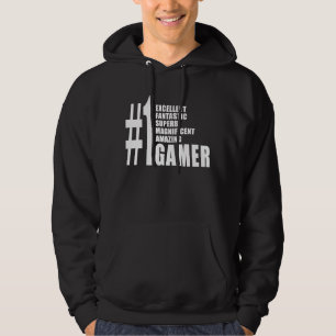 Moletom Com Capuz Video games e Gamers: Gamer do número um