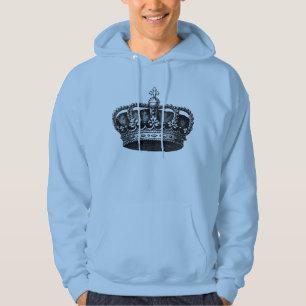 Moletom Com Capuz Vintage Crown 02 - Black