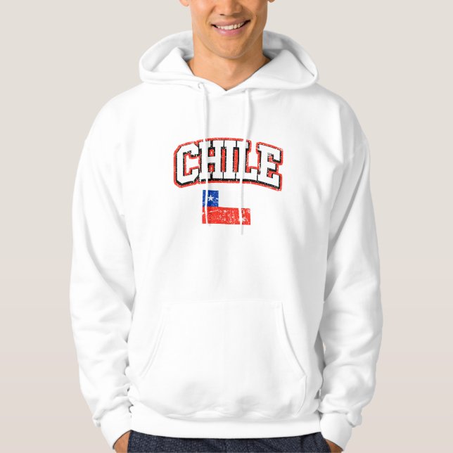 Moletom Com Capuz Vintage do Chile (Frente)