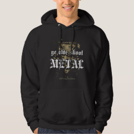 Moletom Com Capuz Vintage extremo do metal de Rock=Life "YE Olde