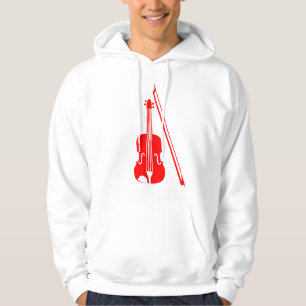 Moletom Com Capuz Violino - Vermelho