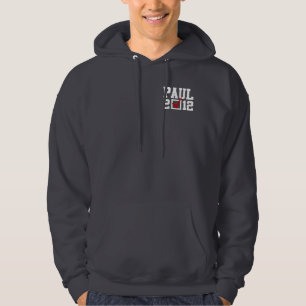 Moletom Com Capuz VOTO RON PAUL 2012 (branco)