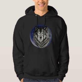 Moletom Com Capuz Wolf Moon Hoodie