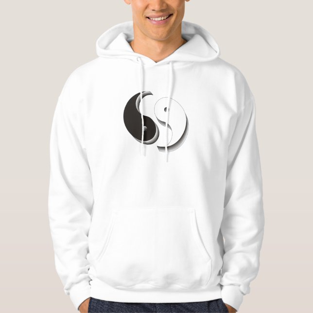 Moletom Com Capuz Yin Yang 3D (Frente)