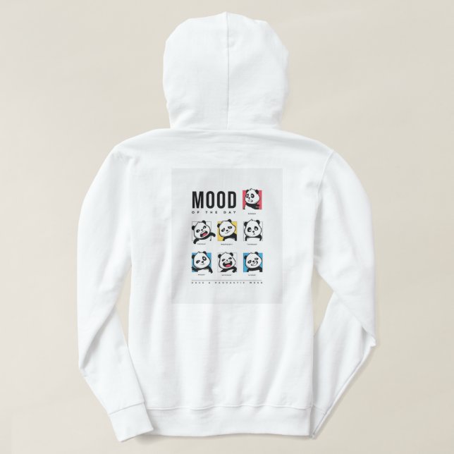 Moletom com Carinhas de Humor de Panda (Verso do Design)
