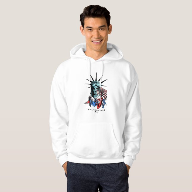 Moletom com Desenho da Estátua da Liberdade - Moda (Frente Completa)