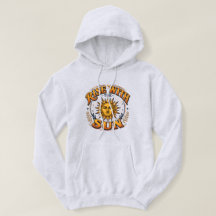 Moletom Com Emblema Retro 'Rise With The Sun'