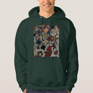 Moletom com Estampa Artística Floral Azul Turquesa